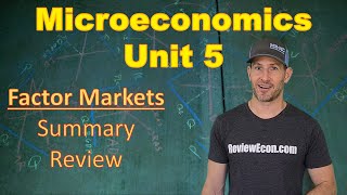 Microeconomics Unit 5 COMPLETE Summary  Factor Markets [upl. by Airotel]