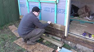 DIY Man Cave  She Shed  Part 15  Fixing Feather Edge Cladding [upl. by Yrtnahc]