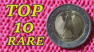 Top 10 Rare 2 Euro Coins from Germany [upl. by Noneek361]