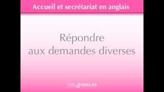 Répondre aux questions en anglais à laccueil [upl. by Yancey]