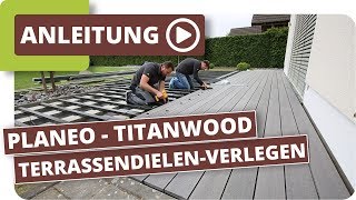 planeo TitanWood Terrassendielen verlegen [upl. by Tertia991]