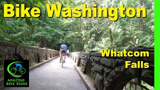 25 Minute Virtual Bike Ride  Whatcom Falls Park  Washington  Indoor Cycling Workout [upl. by Sears214]