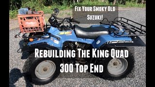 How To Suzuki King Quad 300 Engine Rebuild [upl. by Auhsohey]