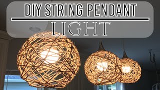 DIY String Pendant Lights [upl. by Ailecnarf]