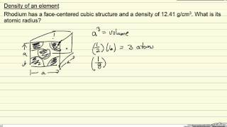 Density of an Element Example [upl. by Helge523]