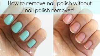 3 Ways To Remove Nail Polish WITHOUT Nail Polish Remover  Viki NailBeauty [upl. by Eisenstark]