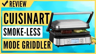 Cuisinart GR6S Contact SmokeLess Mode Griddler Review [upl. by Neyuq]