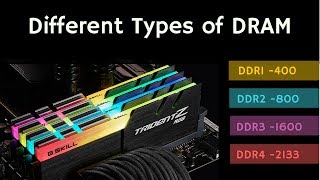 Different Types of DRAM SDRAMDDR1DDR2DDR3DDR4LPDDRGDDR [upl. by Alix]