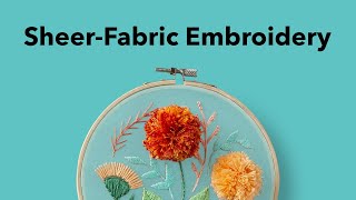 3D Organza Embroidery Tutorial  Weekend Project Showcase [upl. by Eidnak]