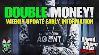 GTA V Online DOUBLE MONEY Weekly Update Early Info [upl. by Lezti]