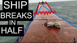 Ship BREAKS IN HALF Onboard Moment  MV Arvin [upl. by Aiva]