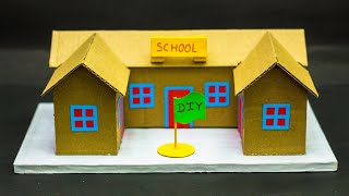 cardboard School Model  School Model [upl. by Nordna]