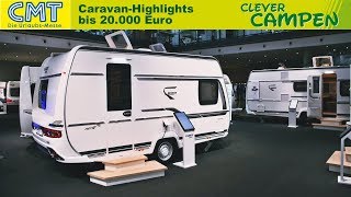 Die 5 cleversten KompaktCaravans der CMT 2020 Stuttgart  ReviewVorstellungMesse  Clever Campen [upl. by Annayt]