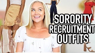 What To Wear To Sorority Recruitment  Sorority Recruitment Outfits [upl. by Christabelle328]