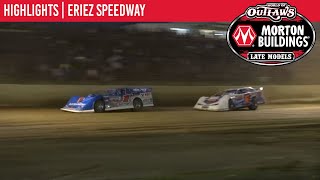 World of Outlaws Morton Building Late Models at Eriez Speedway August 22 2021  HIGHLIGHTS [upl. by Aihsitan97]