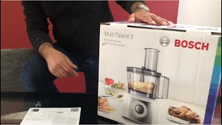 Bosch V Ninja Food Processor  Unboxing Bosch Multi talent 3 MCM3501MGB  John Lewis Only £89 [upl. by Courcy]