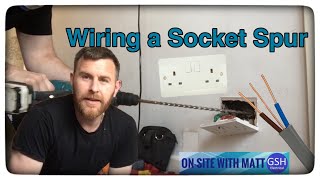 OnSite with Matt Wiring a Spurred Socket form a Ring Final Circuit How to Spur Socket from a Ring [upl. by Melas]