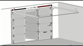 Montage porte sectionnelle avec portillon [upl. by Anoyet]