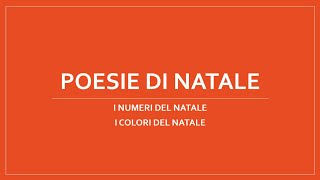 POESIE DI NATALE [upl. by Teragramyram]