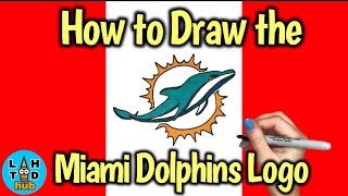 How to Draw the Miami Dolphins Logo [upl. by Alcina]