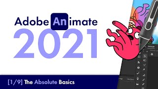 Adobe Animate 2021 The Absolute Basics 1  Beginners Tutorial [upl. by Steinke]