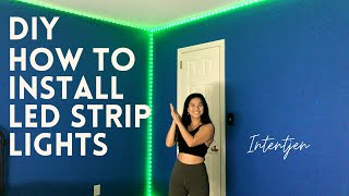 DIY How to Easily Install LED Strip Lights for Your Kids Bedroom [upl. by Nallac225]