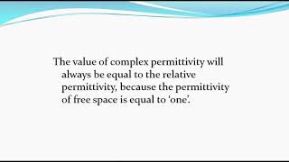 Complex Permittivity of Dielectric [upl. by Atwater]