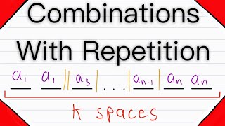 Combinations with Repetition  Combinatorics [upl. by Lesab344]