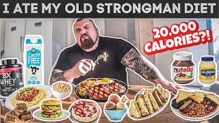 I ate my old Strongman diet for a day [upl. by Touber]