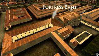 Animation of ancient Roman Fort in Caerleon Wales [upl. by Prestige]