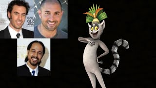 Animated Voice Comparison King Julien Madagascar [upl. by Sedecram349]