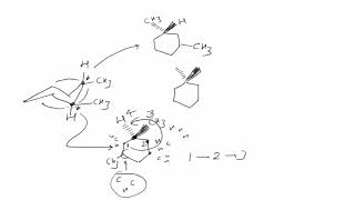 R  S Configuration for chair form of cyclohexane Chiral Carbon [upl. by Lleoj]