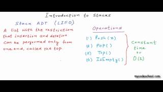 Data structures Introduction to stack [upl. by Oned374]