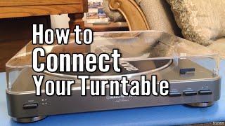 How to Connect a Turntable or Record Player to Speakers [upl. by Nnywg]