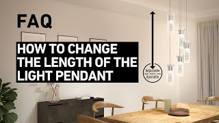 Artika FAQ How to change the length of a pendant light [upl. by Nyloj]