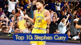 Top 10  Mejores jugadas de Stephen Curry [upl. by Rambow]