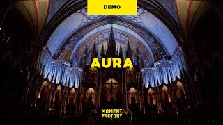 AURA  A luminous experience in the heart of Montreals NotreDame Basilica [upl. by Ehlke156]