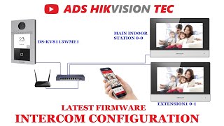 Hikvision IP video intercom KIS604P configuration [upl. by Brezin674]