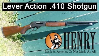 Henry Repeating Arms 410 Lever Action Shotgun Review [upl. by Aciraj886]