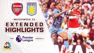 Arsenal v Aston Villa  PREMIER LEAGUE HIGHLIGHTS  4142024  NBC Sports [upl. by Gasser659]