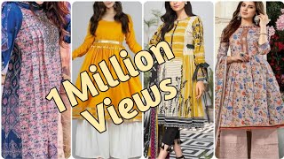 Lawn Frock Design  Latest Frock Design  Frock Ke Design  Frock Design  Shumaila fashion Ideas [upl. by Brace650]