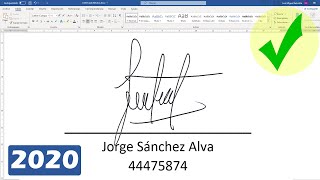 COMO HACER UNA FIRMA EN WORD En todas las hojas y en algunas [upl. by Saied]