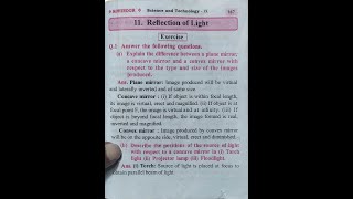 Reflection of light Exercise amp Numerical Class 9 Maharashtra boardshorts [upl. by Kirsti]