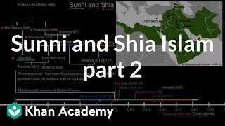 Sunni and Shia Islam part 2  World History  Khan Academy [upl. by Nonnah]