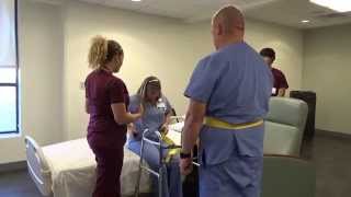 Physical Therapy Transfer Training  How To Transfer From Wheelchair To Bed [upl. by Tybalt]