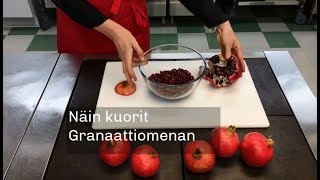 Näin onnistut Granaattiomenan kuoriminen [upl. by Bennir732]