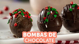 Cómo hacer bombas de chocolate caseras  Kiwilimón [upl. by Sac430]