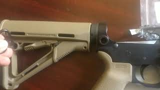 Installation of QD sling mount on Magpul stock [upl. by Anirbus]