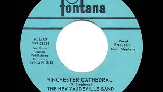 1966 HITS ARCHIVE Winchester Cathedral  New Vaudeville Band a 1 recordmono 45 [upl. by Lonier]