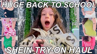 HUGE TRENDY BACK TO SCHOOL SHEIN TRYON HAUL 2021 [upl. by Tekcirk]